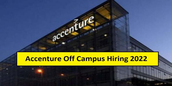 Accenture Off Campus Drive 2022 | Freshers | B.Tech/ B.Sc/ BCA | PAN India