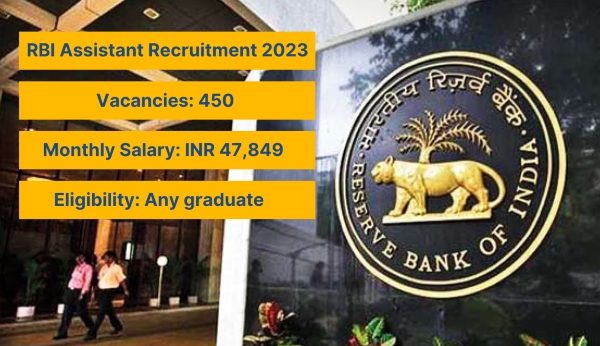 RBI 2023 Jobs Recruitment of 450 Assistant Posts